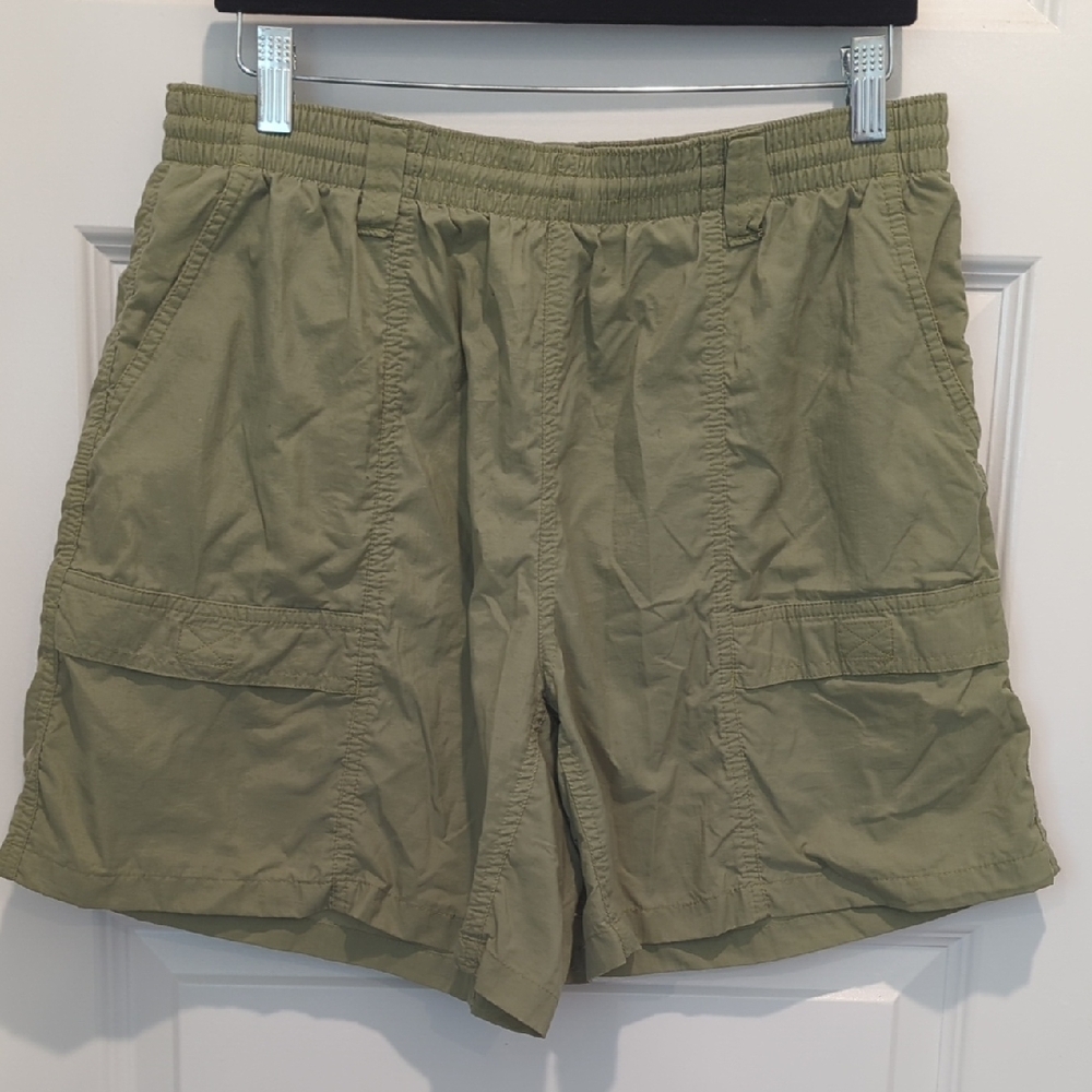 Columbia Green Cargo Shorts Relaxed Fit